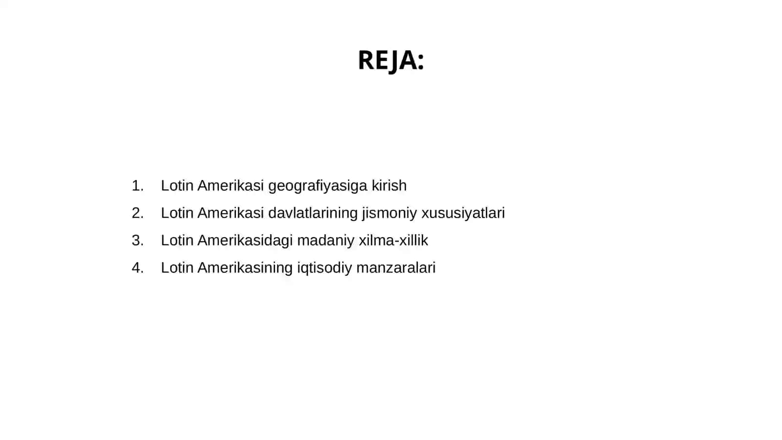 Lotin Amerikasi davlatlari geografiyasi 2