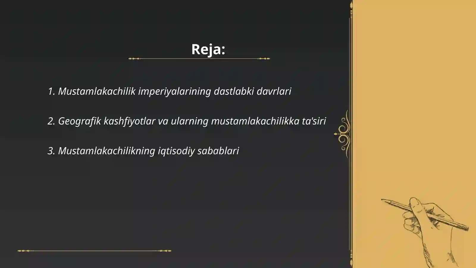 Mustamlakachilik imperiyalarining vujudga kelishi va rivojlanishi 2
