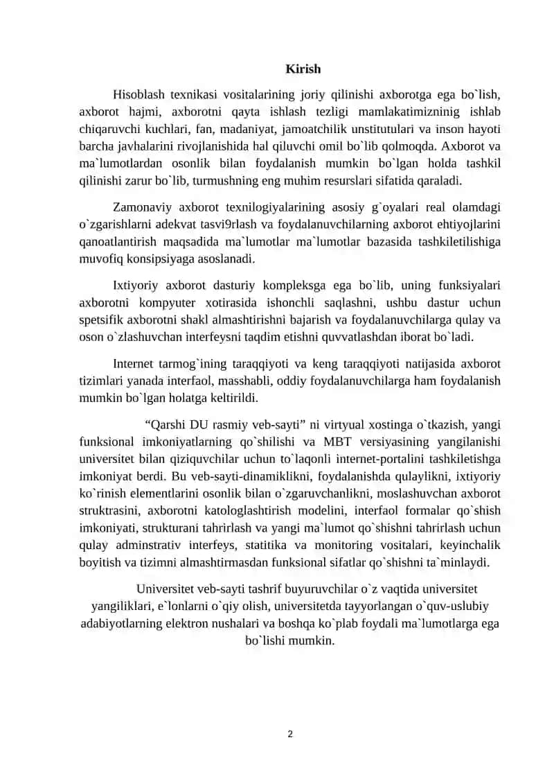 Mazmunni boshqarish tizimlari 2