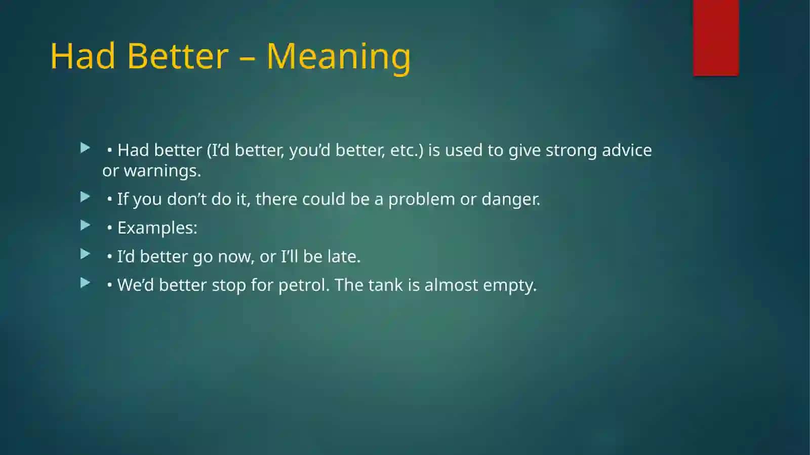 I’d Better … / It’s Time … 2