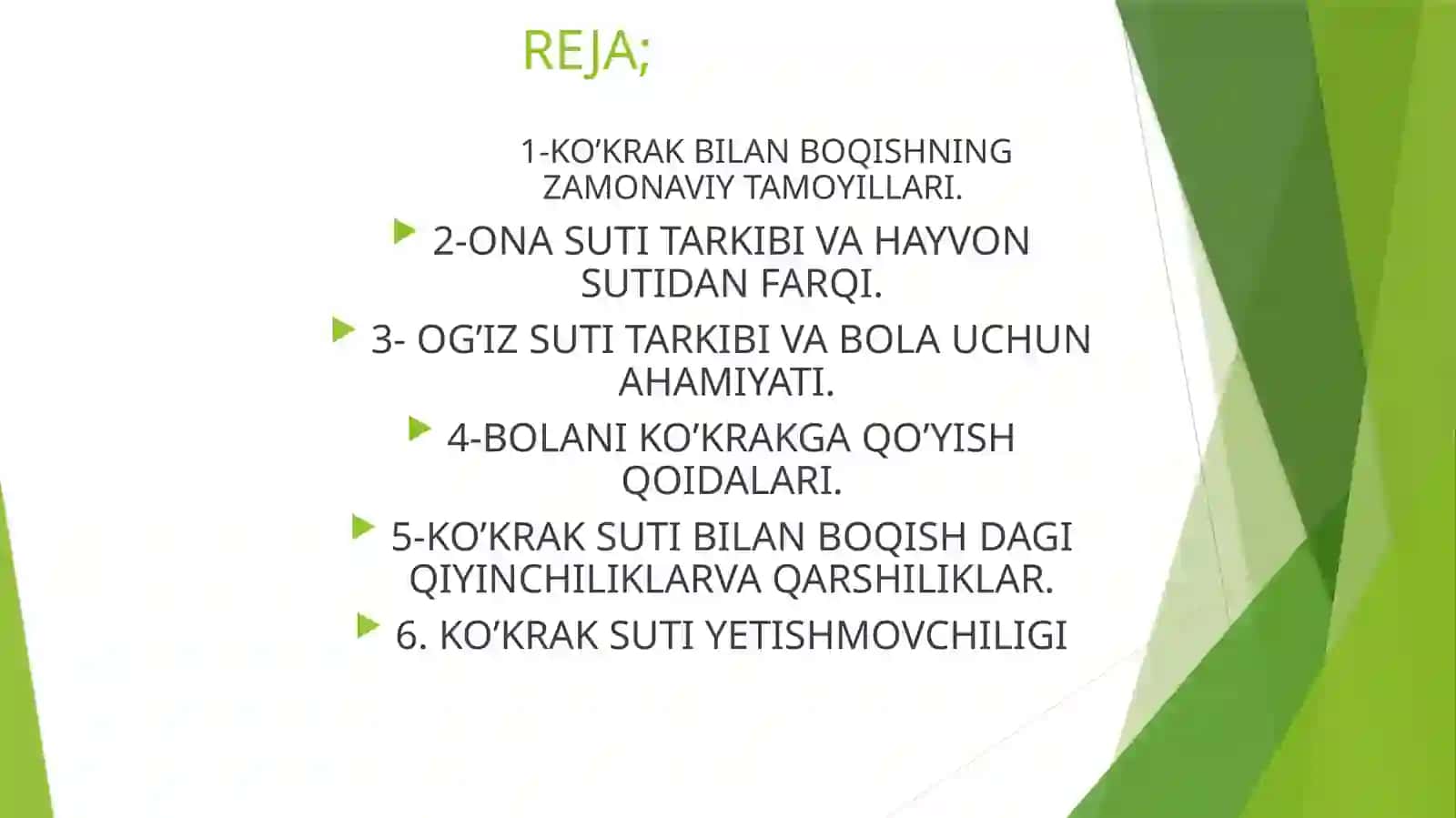 KO’KRAK BILAN BOQISHNI ZAMONAVIY TAMOYILLARI 2