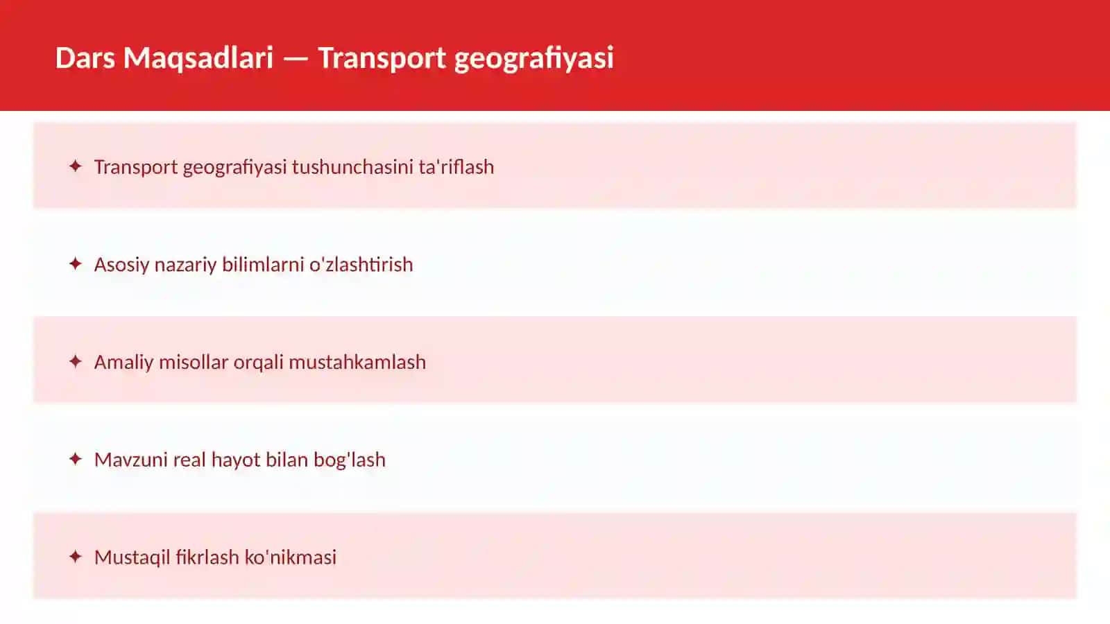 Transport geografiyasi 2