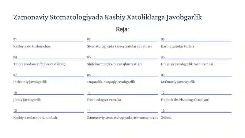 Zamonaviy Stomatologiyada Kasbiy Xatoliklarga Javobgarlik 2