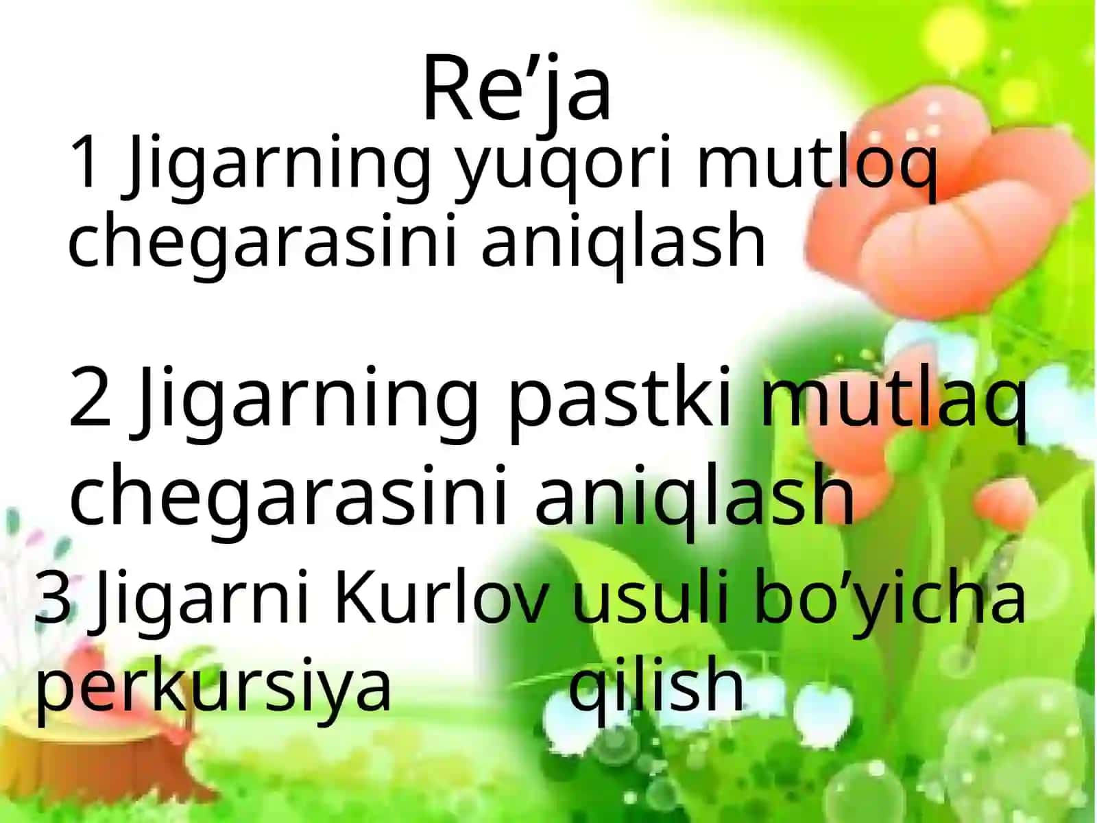 Jigar perkussiyasidagi norma va patalogiya 2