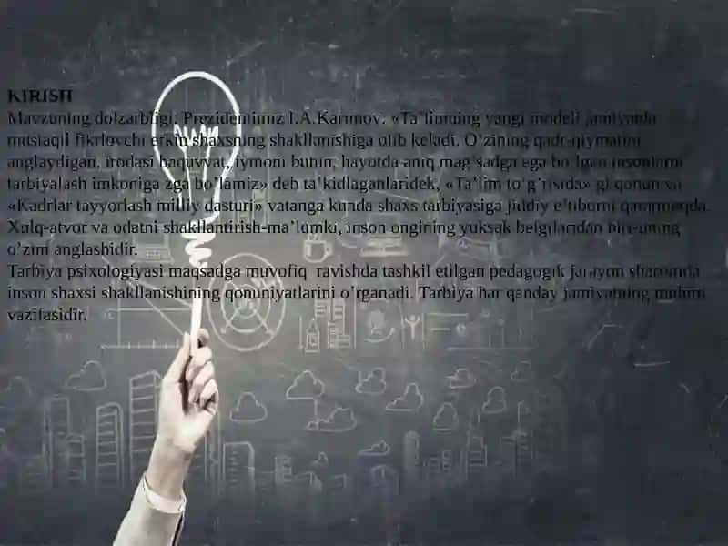 Yosh va Pedagogik Psixologiya fanining tadqiqot sohasi va muammolari 2