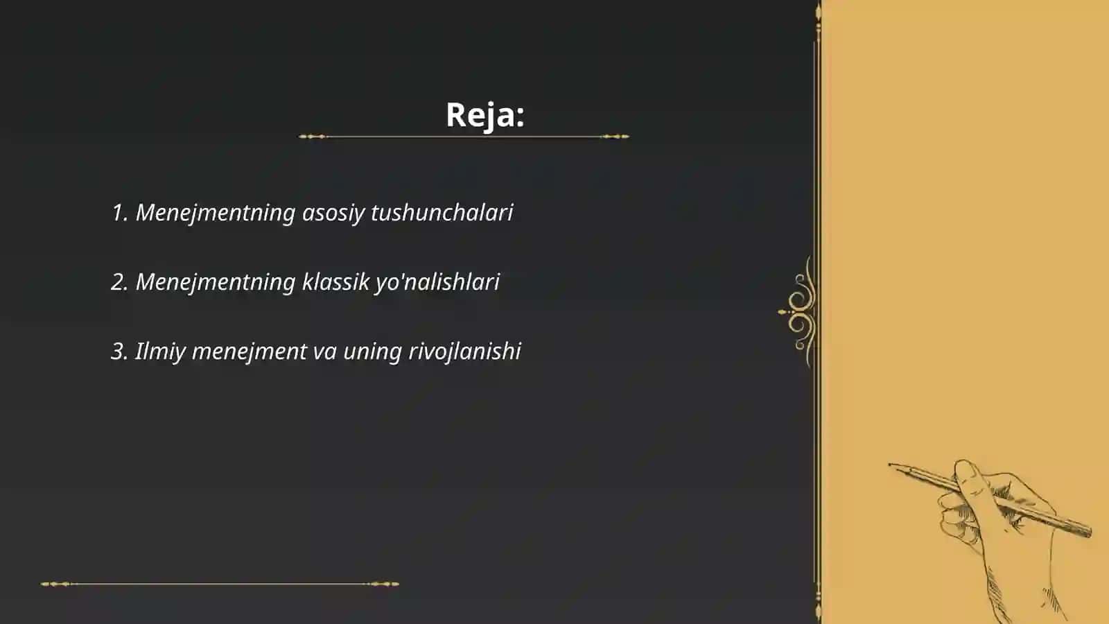 Menejment faniga kirish 2