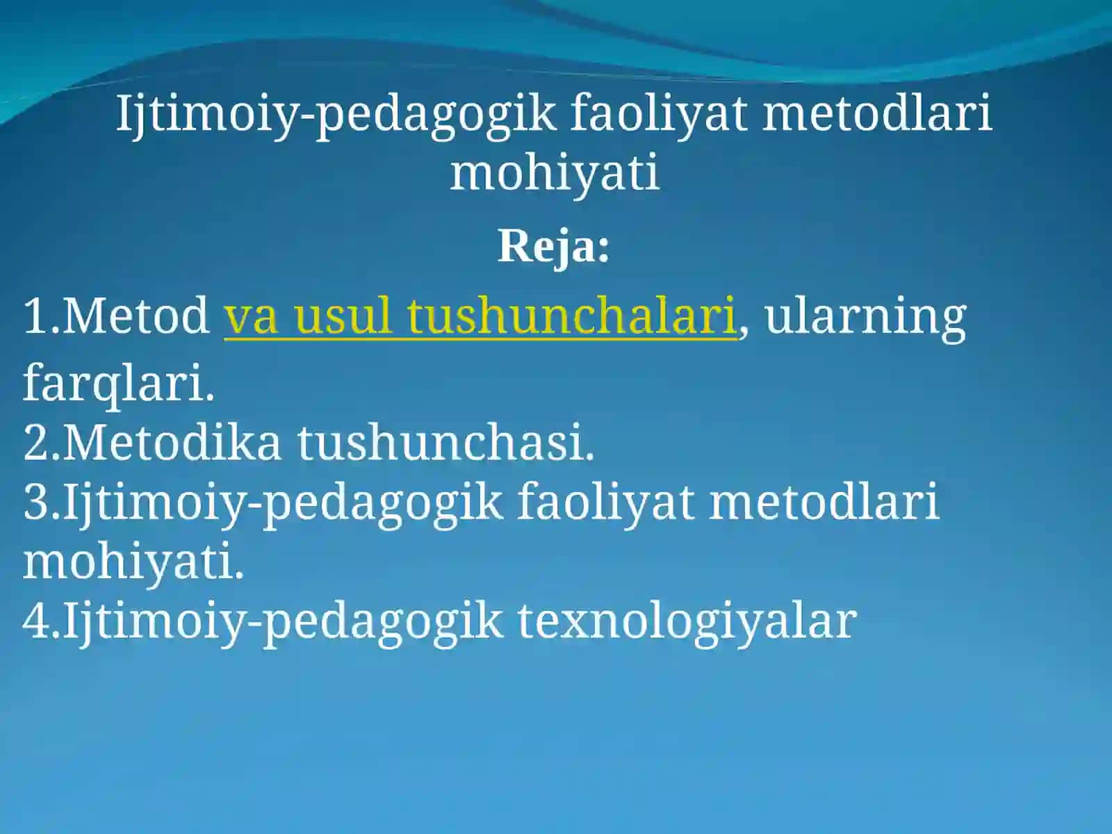 Ijtimoiy-pedagogik faoliyat metodlari mohiyati 2