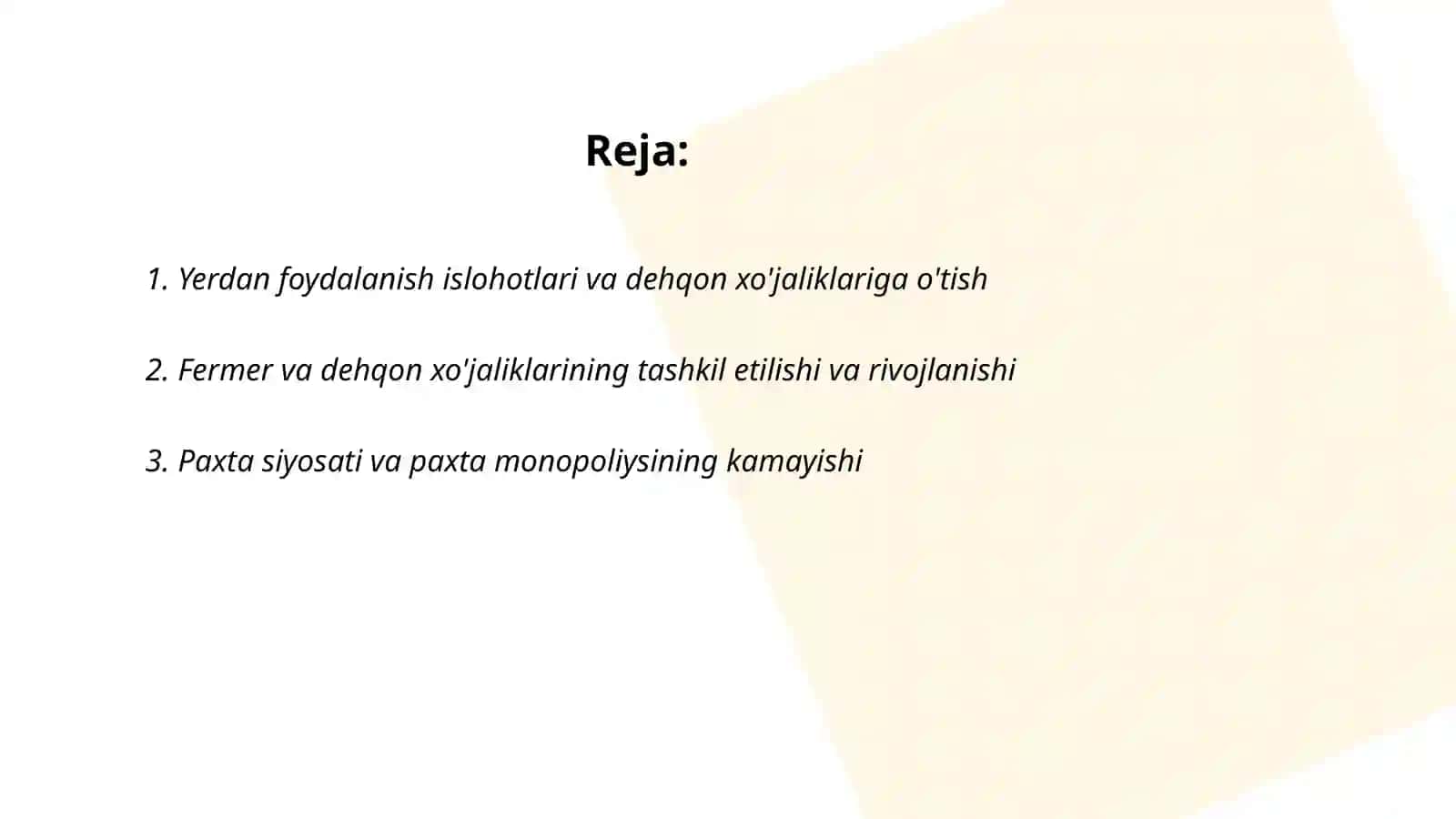 Mustaqillik yillarida qishloq xo'jaligi va sanoat sohasidagi o'zgarishlar 2