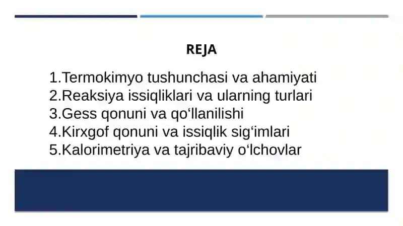 Termokimyo,Gess va Kirxgoff qonuni, Kalorimetriya 2