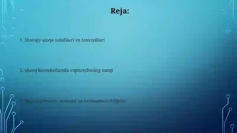 Sharqona tarbiya va muosharat odobining muloqotga ta'siri 2