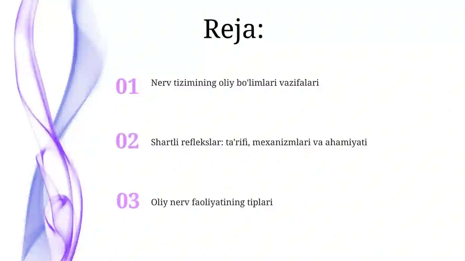 Oliy nerv faoliyatining tiplari 2