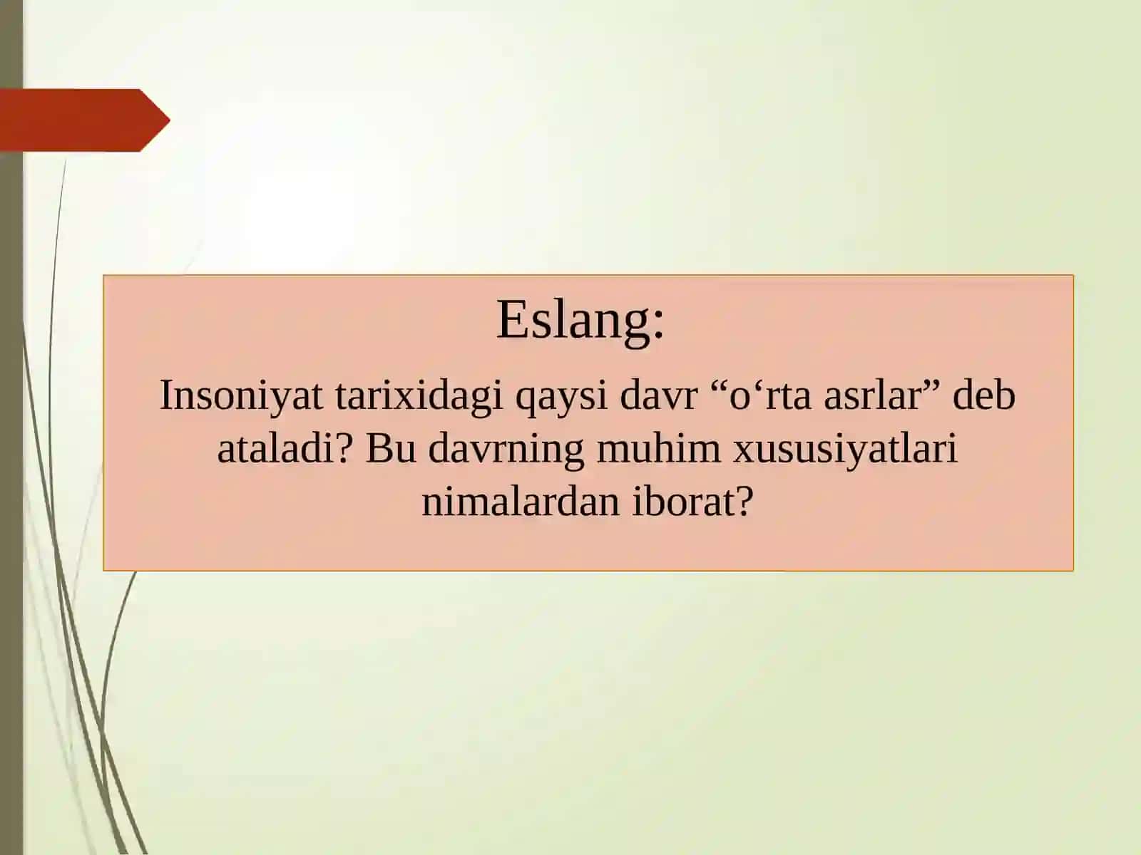 O'rta asrlar tarixi 2
