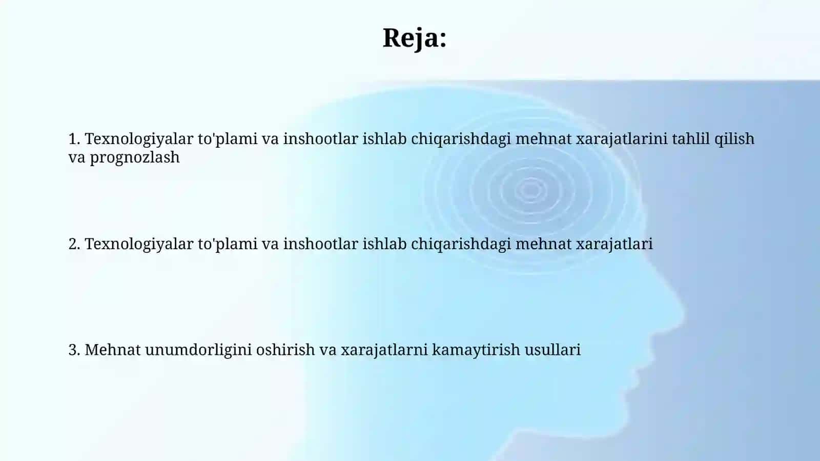 Buyum va konstruksiyaning texnologik komplekti ishlab chiqarishda mehnat sarfi 2