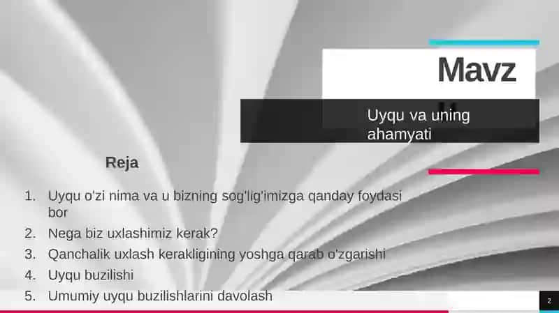Uyqu va uning ahamyati​ 2