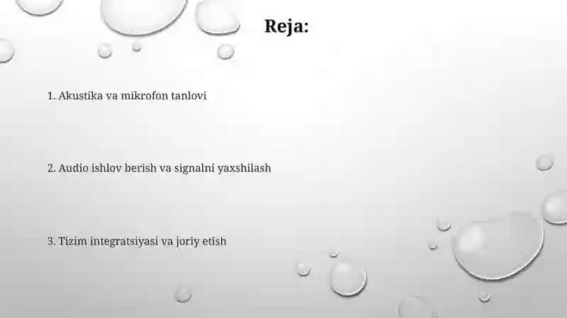 Robotlar uchun audio tizimlar yaratish va sozlash 2