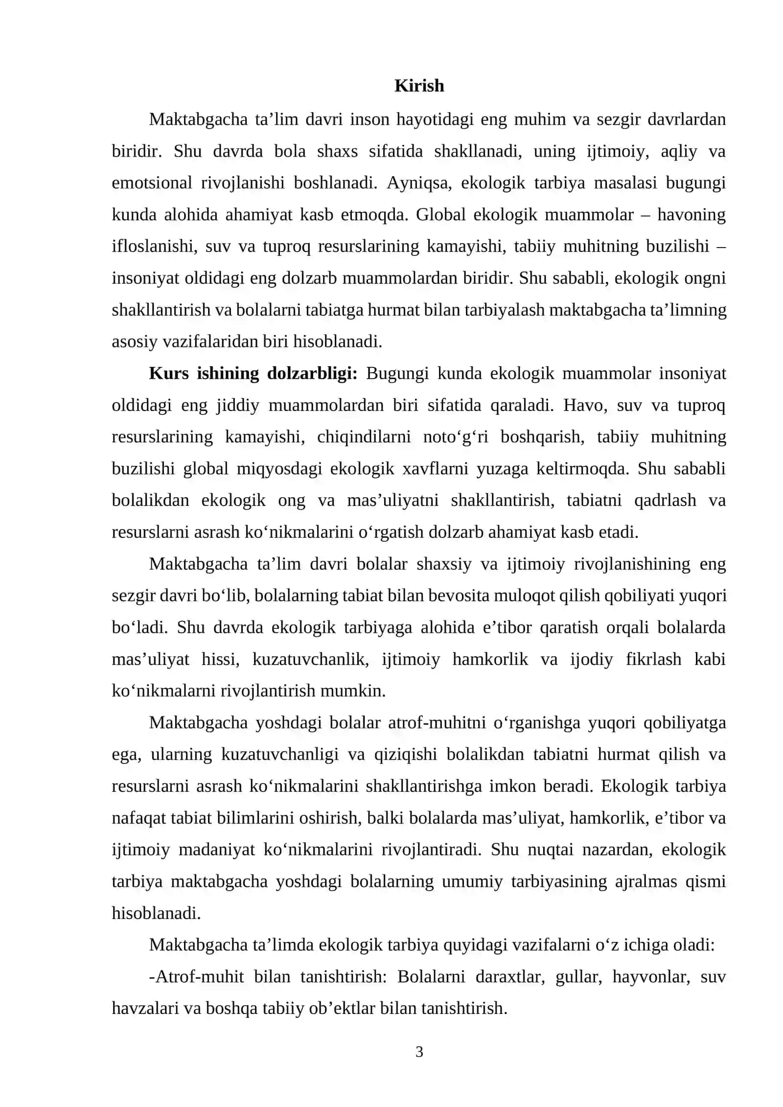 Maktabgacha taʼlimda ekologik tarbiyaning pedagogik asoslari 2