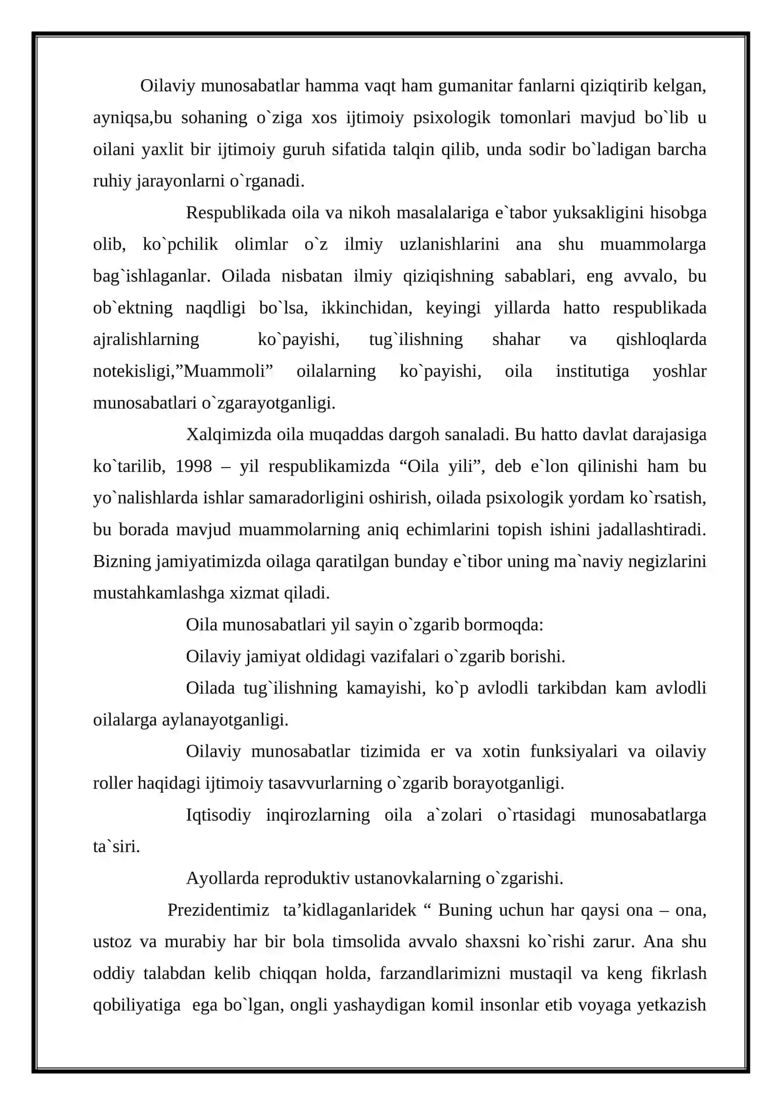 OILA BILAN ISHLASH VA OILADAGI PSIXOLOGIK MUHIT VA TARBIYA 2