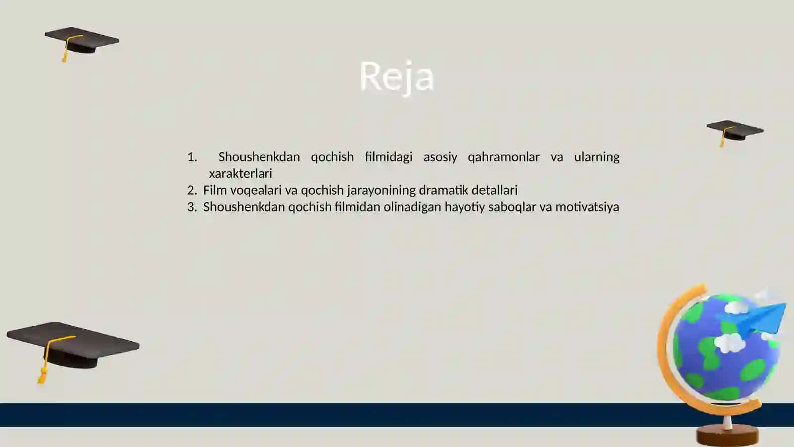 SHOUSHENKDAN QOCHISH KINOSI HAQIDA 2