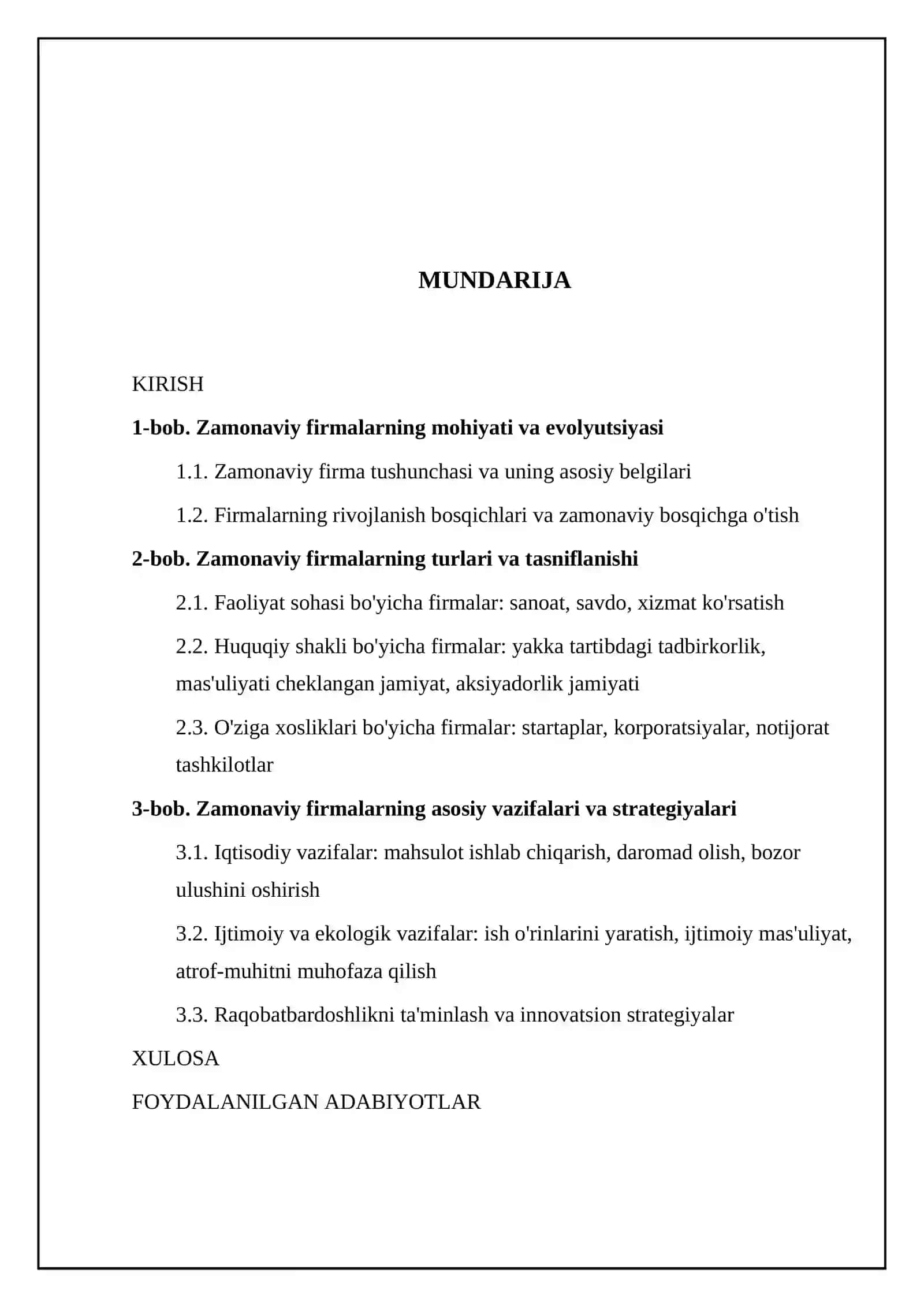 Zаmоnаviy firmаlаrning vа ulаrning turlаri hаmdаvаzifаlаri 2