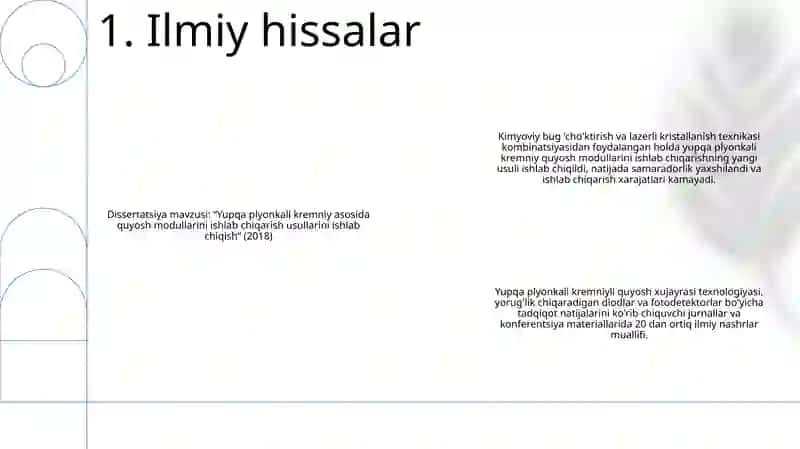 Ilmiy hissalar 2