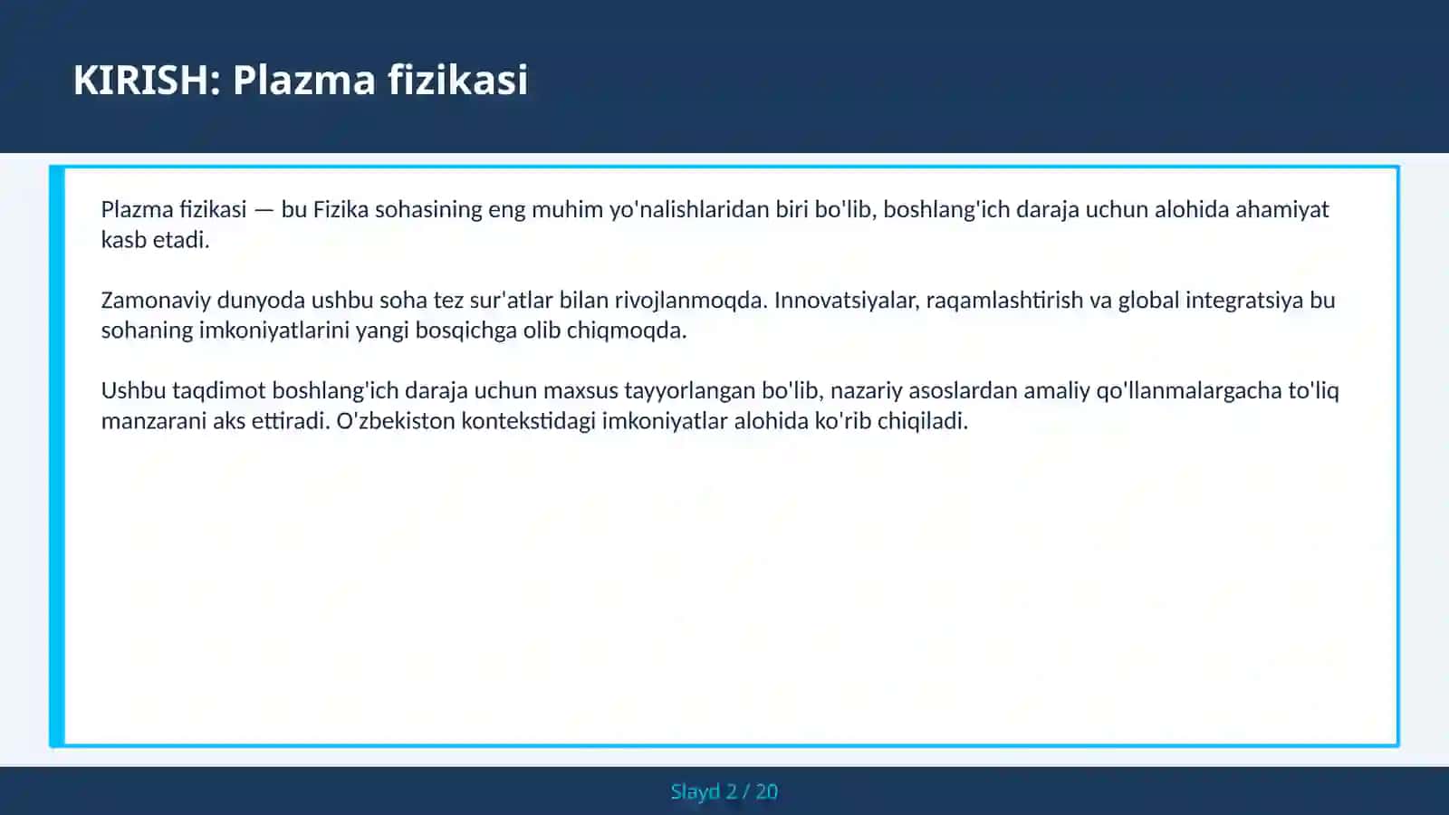 PLAZMА FIZIKASI 2