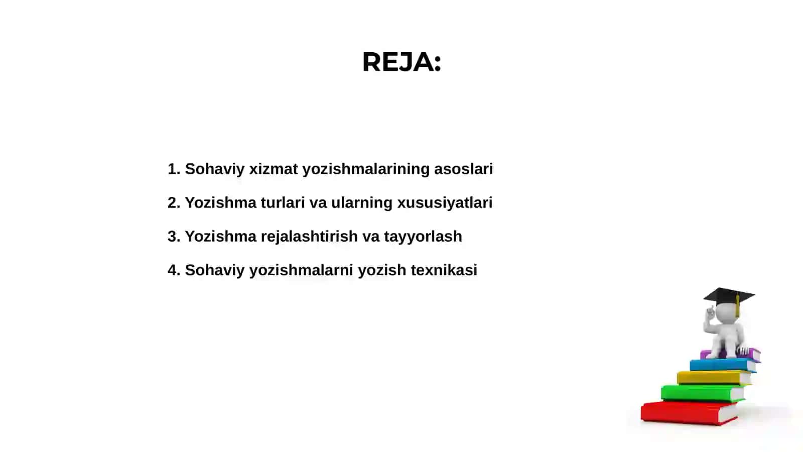Sohaviy xizmat yozishmalari 2