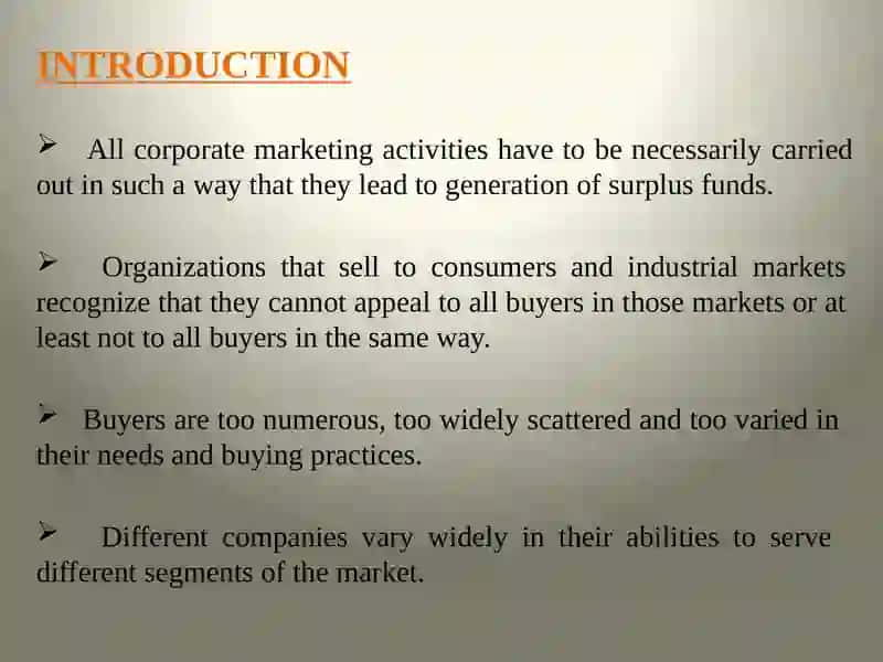 Market segmentation 2