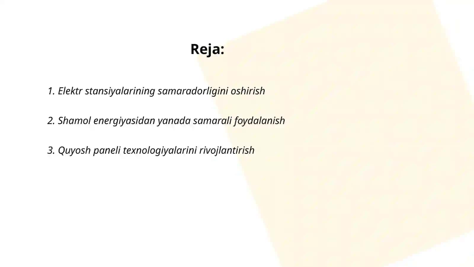 Gibrit Shamol-Quyosh elaktr sitansiyalarini ish rejimlarin takomilashtirish 2