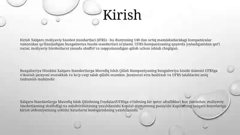 Buxgalteriya Hisobini Xalqaro Standartlarga Muvofiq Isloh Qilish 2