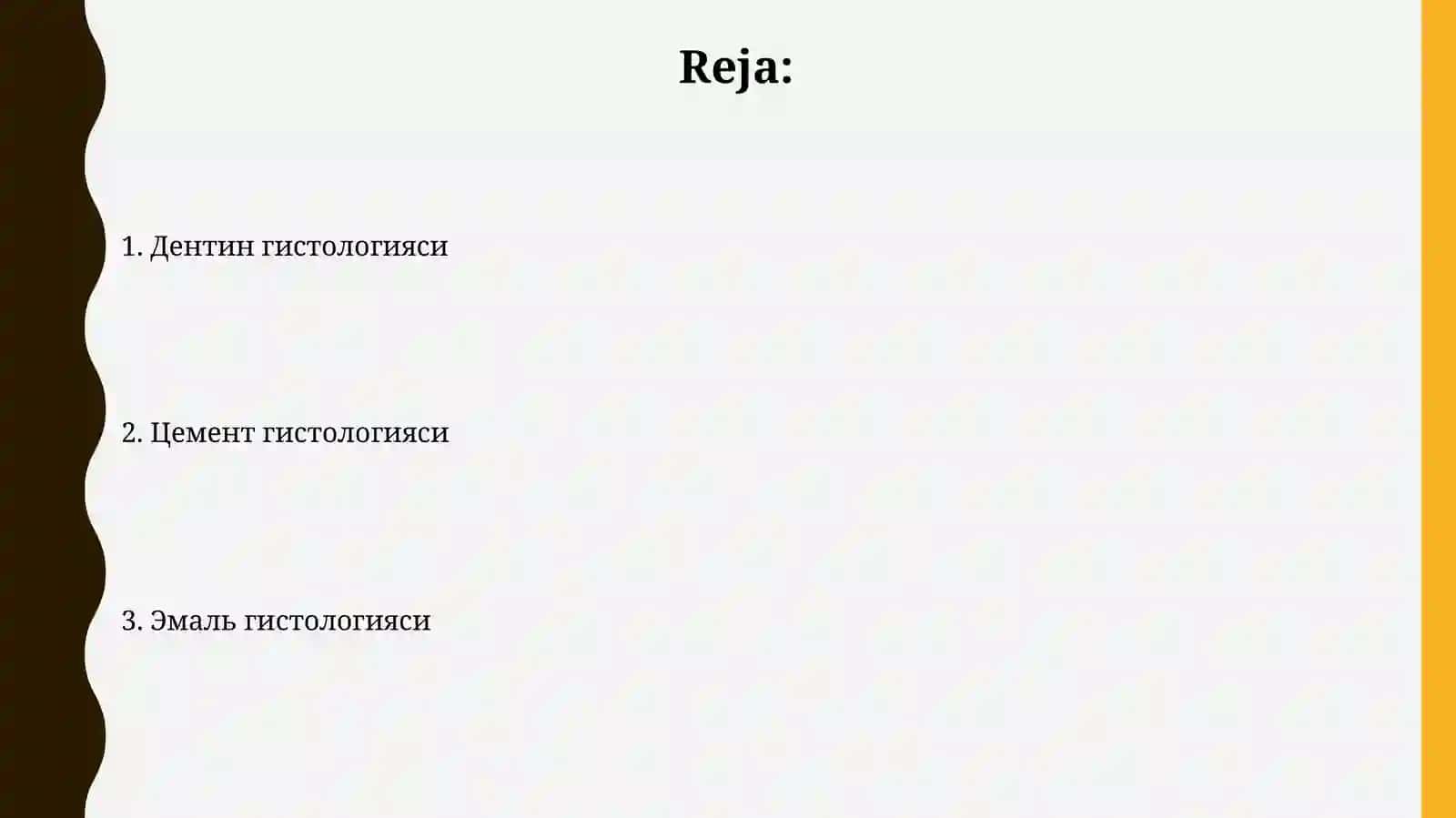 Tish qattiq toʻqimalarining (emal dentin sement )gistologik tuzulishi 2
