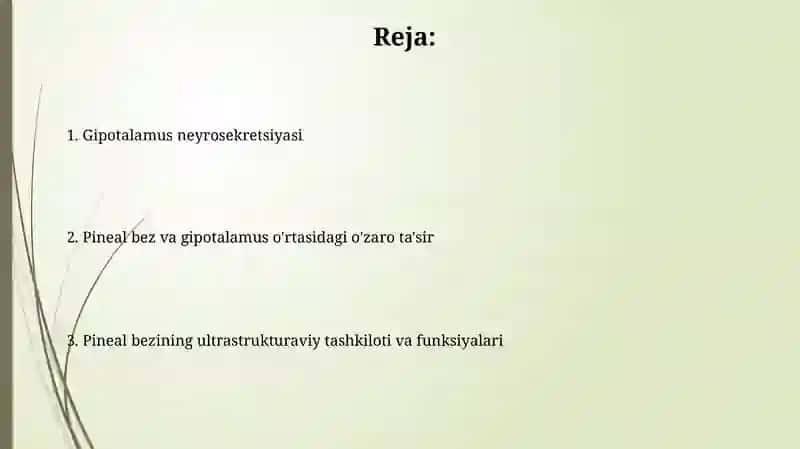 Epifizning ultrastrukturaviy tashkil etilishi va funktsiyalari 2