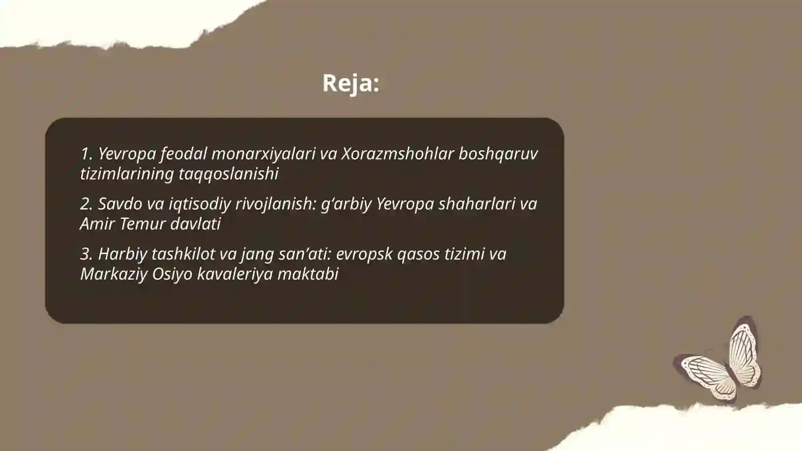 Rivojlangan õrta asrlar davlatlari taraqqiyoti va tanazzuli sabablari 2