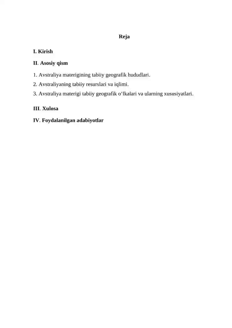 Avstraliya materigi tabiiy geografik o’lkalari 2