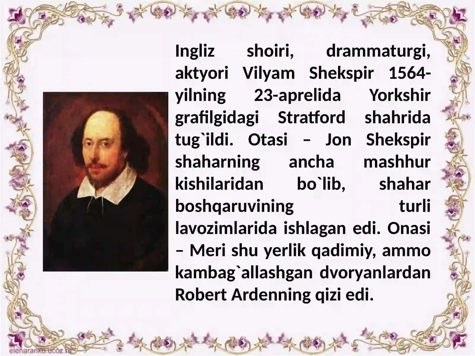 "VILYAM SHEKSPIRNING «OTELLO» FOJIASIDAGI TIMSOLLAR VA ULARNING TAHLILI" 2