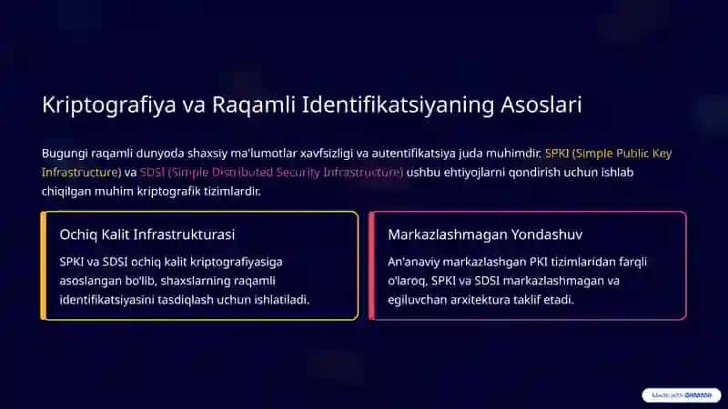 SPKI/SDSI Tizimlarida Sertifikat Zanjirlarini Aniqlash Algoritmlari 2