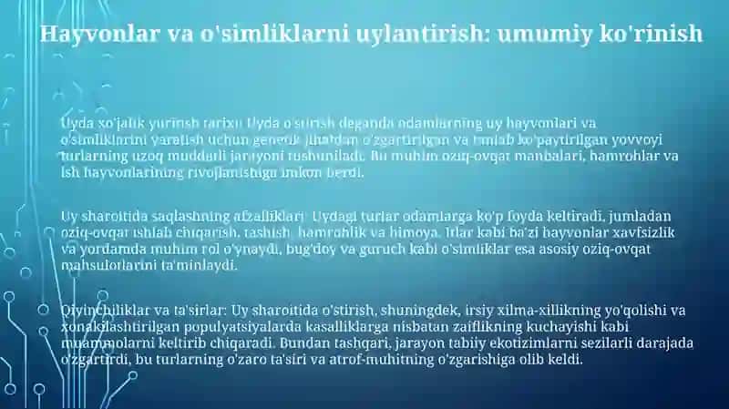 Xonakilashtirilgan Hayvon, Madaniy Osimliklarning Xilma Xilligi Va Kelib Chiqishi 2