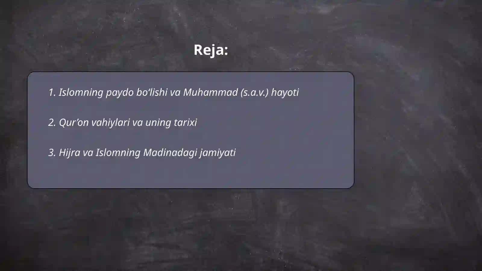 Islom dini tarixi va mohiyati 2