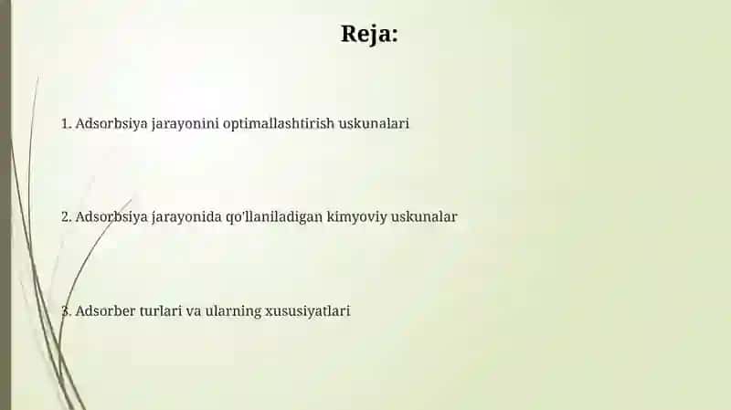 Adsorbsiyajarayoniuchunkimyoviyjihozlar 2