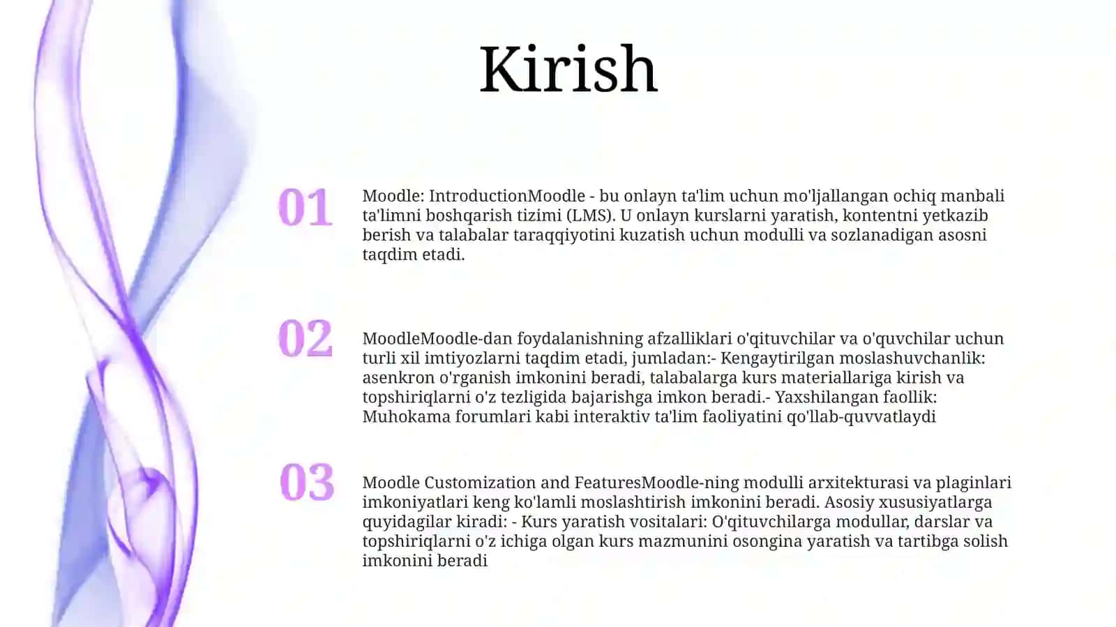 Moodle Masofadan OʻQitish Tizimi 2