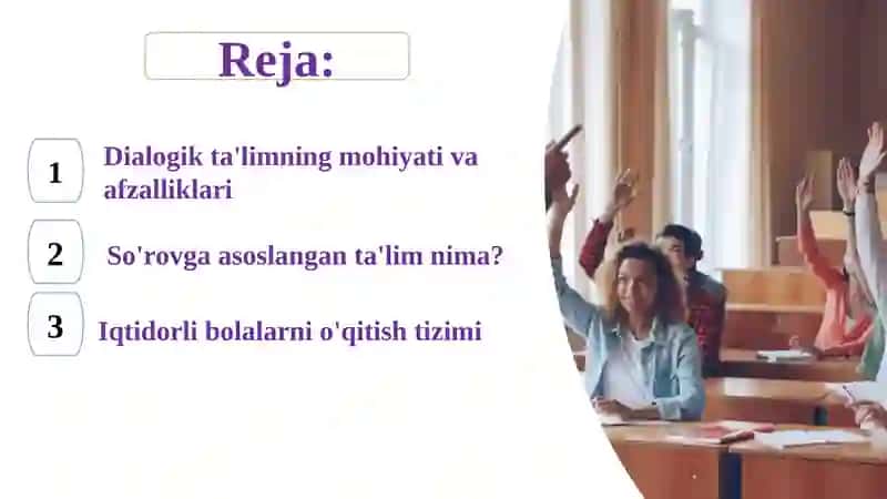 TA'LIMNING DIALOGIK VA SO'ROV ORQALI AMALGA OSHIRILADIGAN SHAKLI 2
