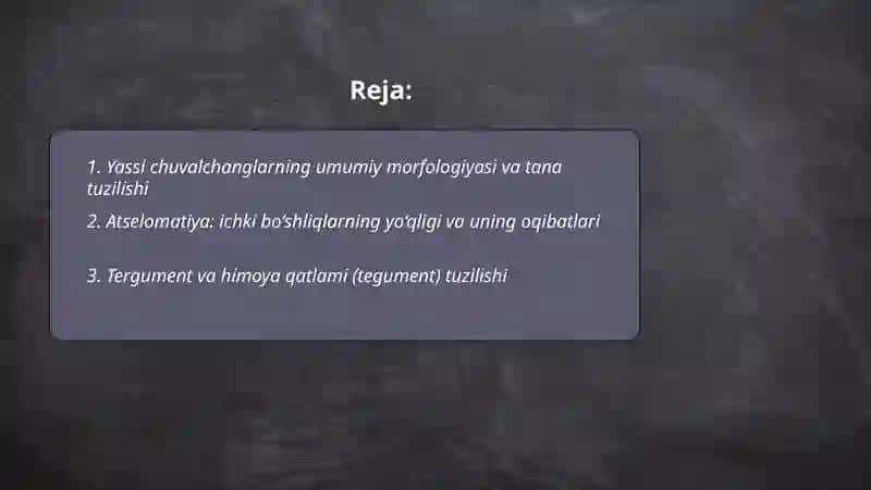 Yassi chuvalchanglar tipi 2