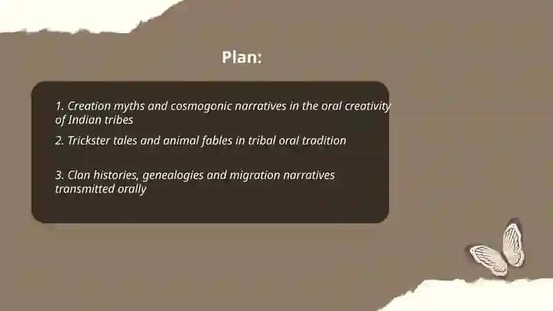 Oral creativity of Indian tribes 2