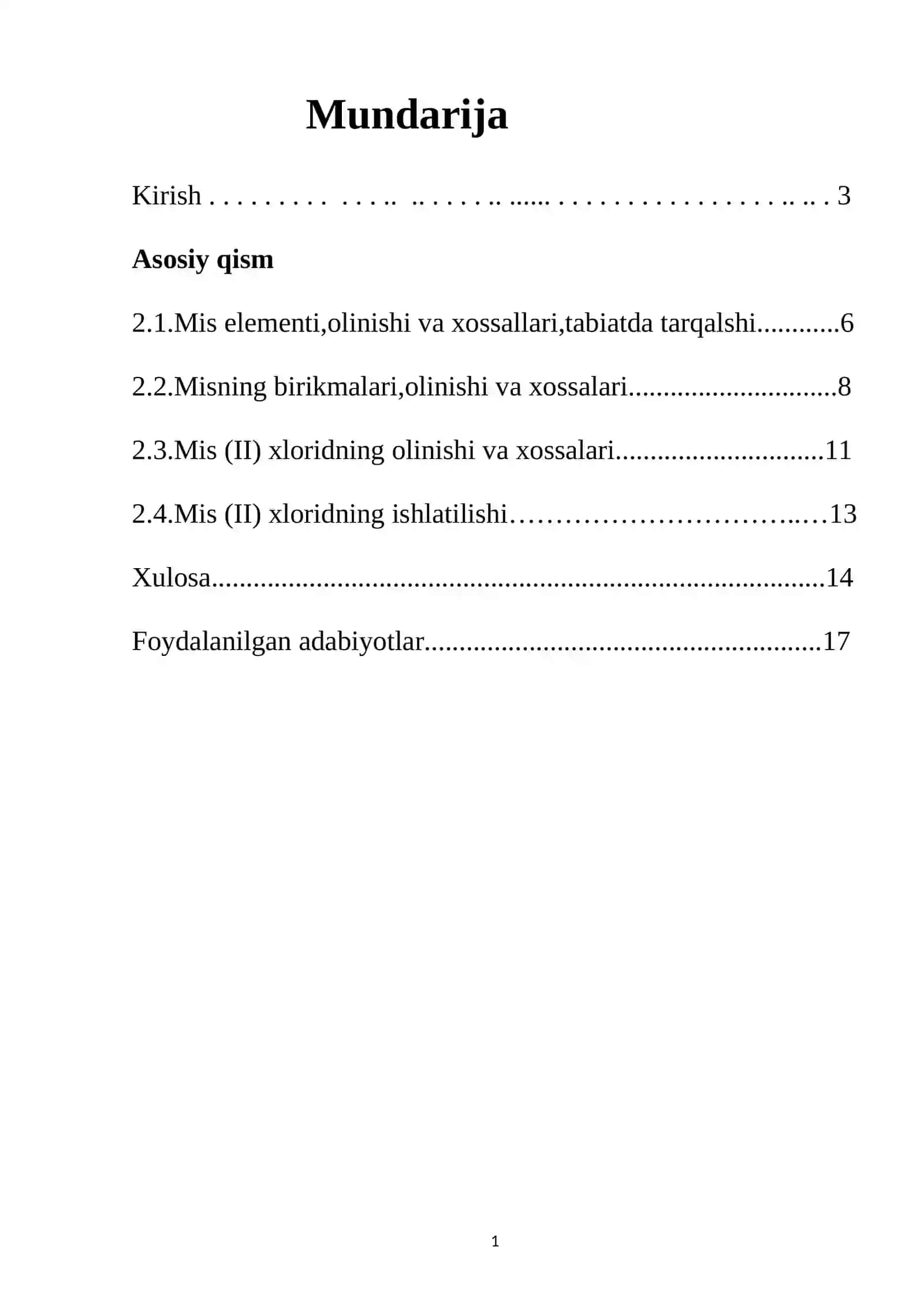 Mis (II)xlorid (СuCl2) tuzining olinishi va xossalari 2