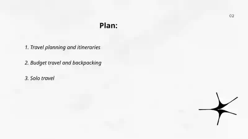 Travel Planning and Itineraries 2