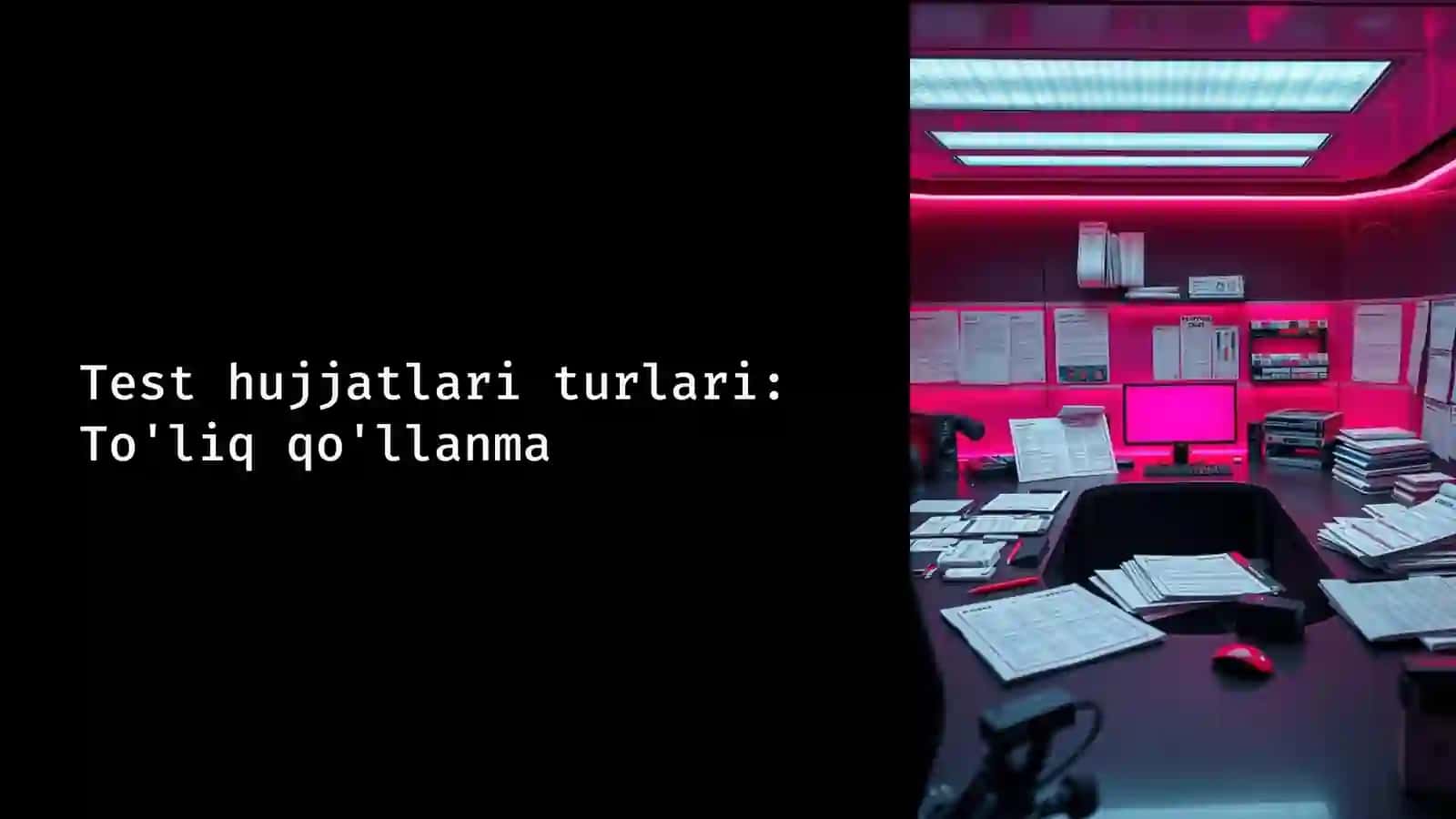 Test hujjatlari turlari: To'liq qo'llanma 2