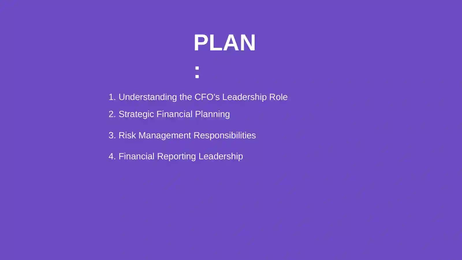 Leadership duties (CFO) 2