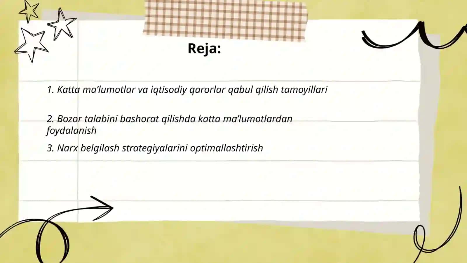 Iqtisodiy qarorlar qabul qilishdagi o'rni урни 2