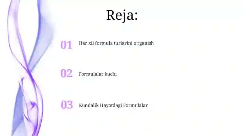 Kundalik Hayotdagi Formulalar 2