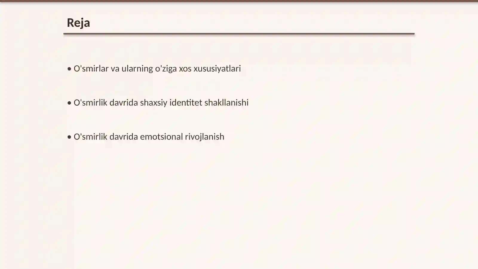 O'smirlik davri psixologik rivojlanish xususiyatlari 2