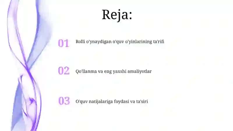 Rolli o'ynaydigan o'quv o'yinlarining ta'rifi 2